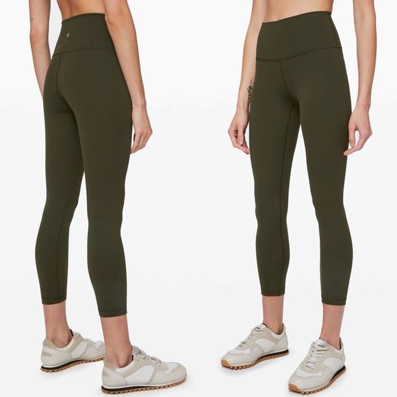 lululemon athletica Pants - Lululemon Wunder Under High-Rise Tight Sz 4/25" *Full-On Luon In Dark Olive